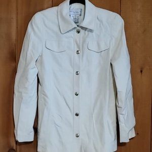 Louis Feraud Contraire Textured Cream Jacket 8